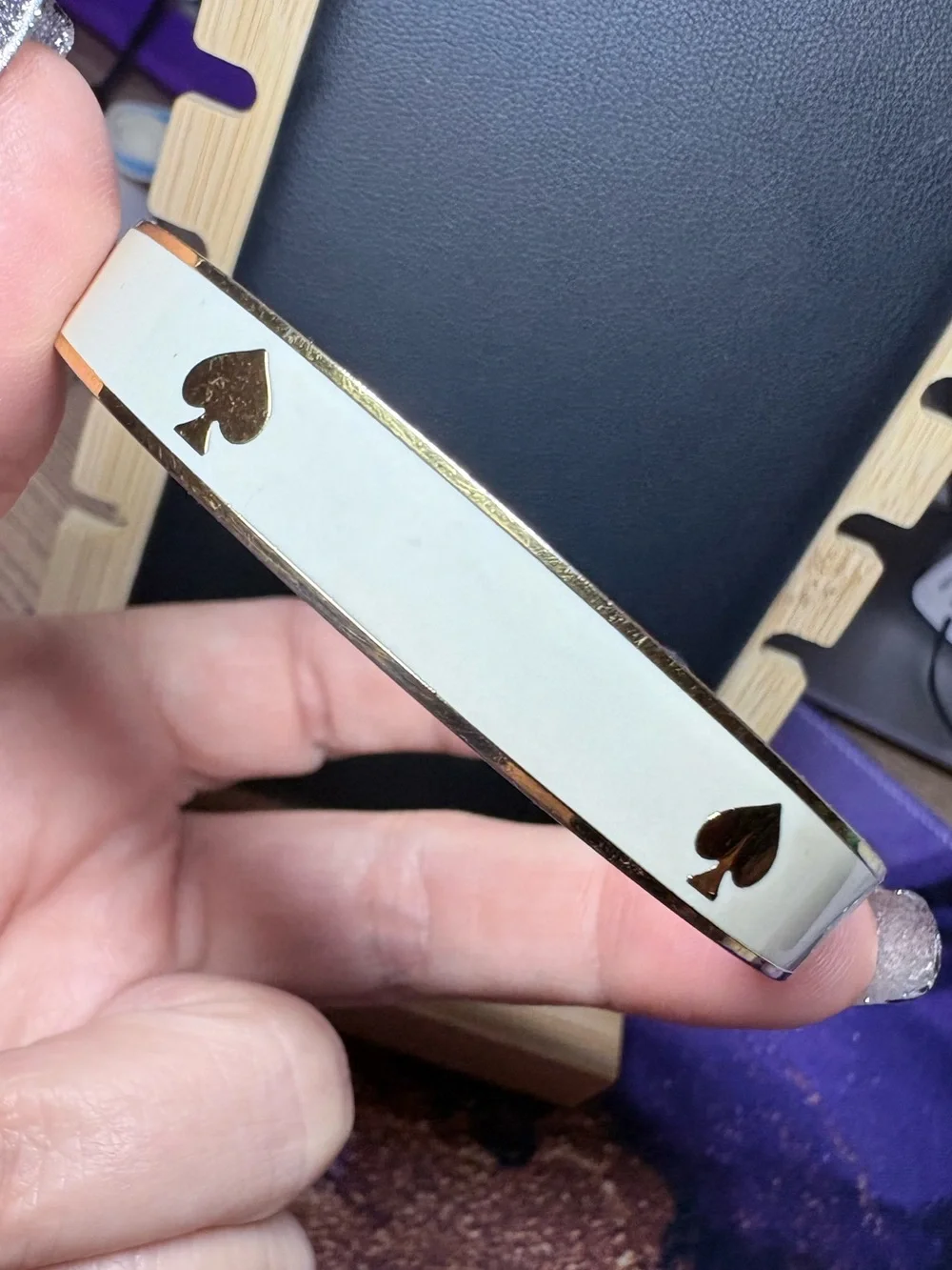 kate spade Gold Tone Logo Bangle Set - Picture 4 of 7
